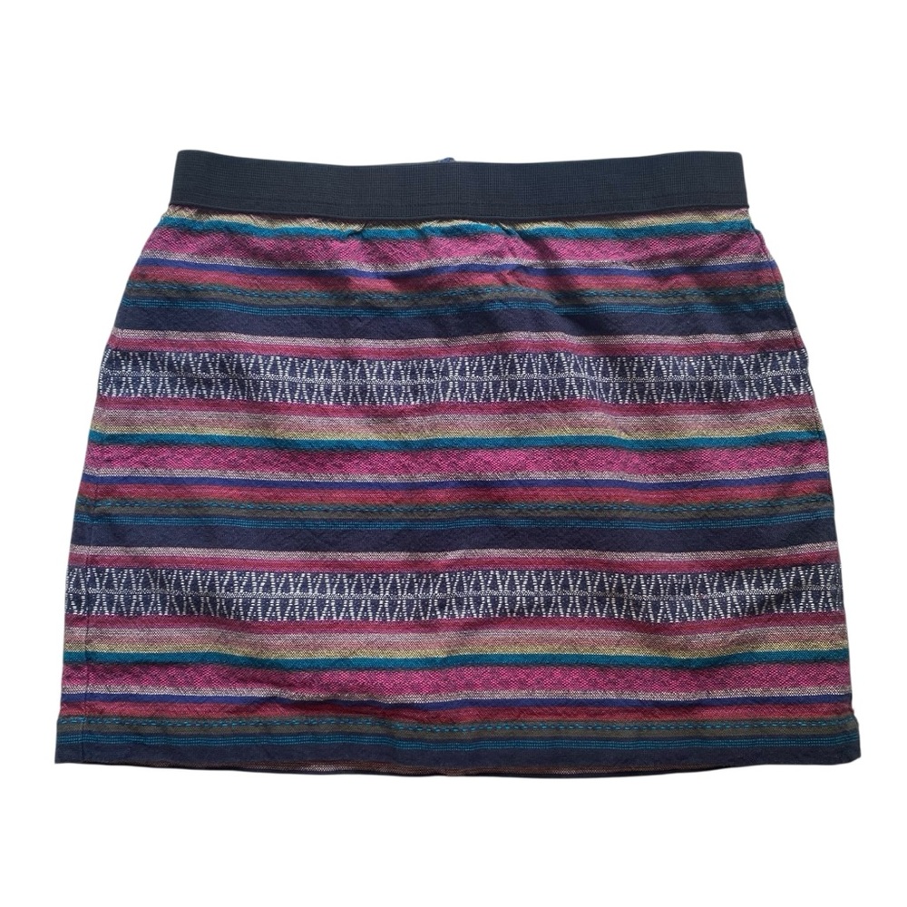 American Eagle Striped Boho Mini Skirt Size 0‎